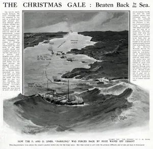 Storm Prints: Liner Narrung in a gale by G. H. Davis