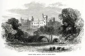 Surrounding Prints: Lismore Castle, County Waterford, Ireland 1869