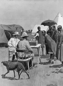 Africa Prints: Listening to a Phonograph, South Africa, c. 1902