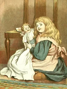 Part Prints: Little Girl playing with her doll, 1888