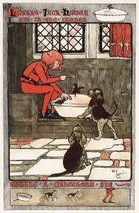 Cecil Aldin Prints: Little Jack Horner Sat In The Corner by Cecil Aldin