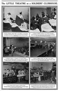 Leave Prints: The Little Theatre as a soldiers clubhouse, WW1