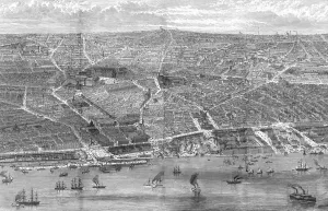 Mersey Prints: Liverpool birds eye view, 1886