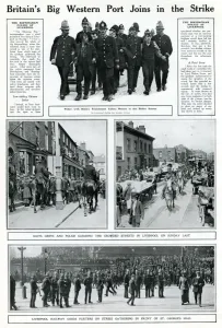 Mounted Prints: Liverpool General transport Strike 1911