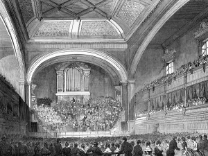 Balcony Prints: Liverpool Philharmonic Hall interior, 1849