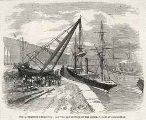 Living Stone Prints: Livingstones steamer in sections at Birkenhead