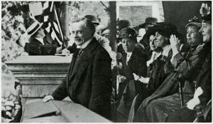 Rights Prints: Lloyd George and Pankhurst as one voice 1915