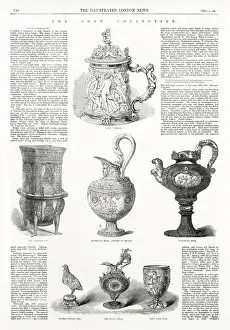 Ivory Prints: The Loan Collection Exhibition - South Kensington: (left to right from top) Ivory Tankard