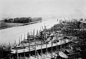 Rock Prints: The Lobnitz Shipyard, Renfrew, Scotland, 1912