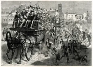 Trip Prints: London children on a coach trip to the country 1876