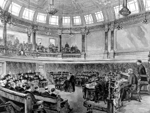 Meeting Prints: London County Council Meeting, 1890