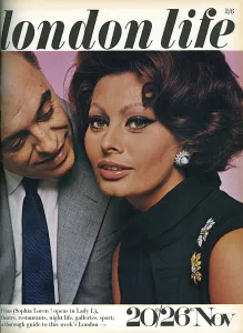Beautiful Prints: London Life cover featuring Sophia Loren, 1965