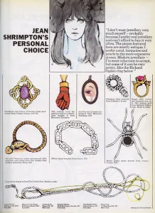 1965 Prints: London Life - Jean Shrimpton chooses jewellery