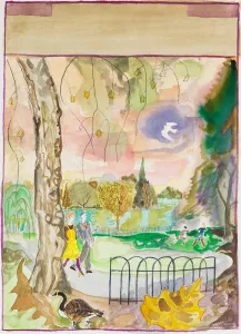 Issue Prints: A London Park scene - Cover artwork for ILN