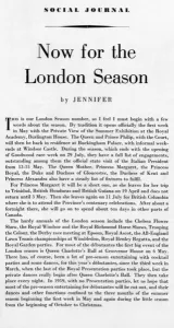 Report Prints: Now for the London Season by Jennifer in The Tatler