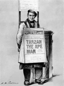 Sandwich Prints: London Street Types - the sandwich man