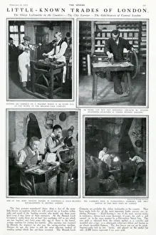 Machinery Prints: London Trades: Locksmiths - The City Farrier - Gold-Beaters