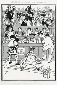 Girl Prints: Londons Coronation Visitors, from Poster-Land by Hassall