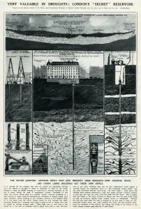Utility Prints: Londons secret reservoir by G. H. Davis