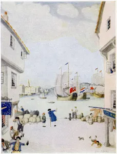 John Prints: Long John Silver and Jim Hawkins at Bristol