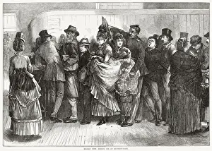 19th Prints: A long queue to buy railway tickets - and an opportunity for casual flirtation