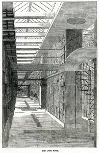 Museum Prints: Long Room of the British Museum, London 1851
