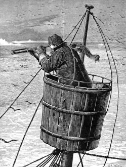 August Prints: The Look-Out or Crows Nest, British Arctic Expedition, 18