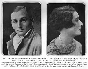 Medal Prints: Lord Burghley engaged to Lady Mary Montagu-Douglas-Scott