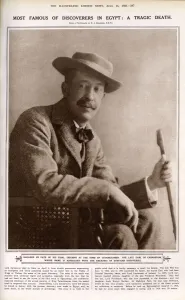 Dec17 Prints: Lord Carnarvon dies: page from The Illustrated London News