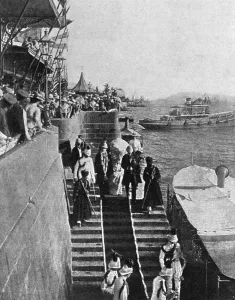 18th Prints: Lord Curzons Departure from Bombay
