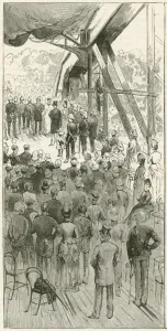 Opens Prints: Lord Dufferin opens the Jubilee Bridge