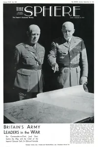 Forces Prints: Lord Gort and Sir Edmund Ironside studying map 1939