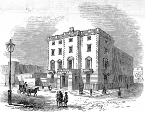 1845 Prints: Lord John Russells House, Chesham Place, London, 1845