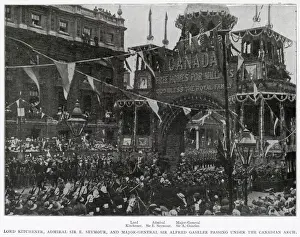 Consort Prints: Lord Kitchener, Admiral Sir E Seymour and Major-General Sir Alfred Gaselee passing under