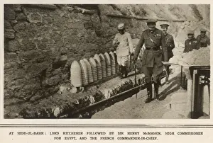 Commissioner Prints: Lord Kitchener inspecting Allied positions at Sedd el-Bahr