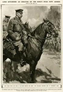 Inspecting Prints: Lord Kitchener inspecting the army