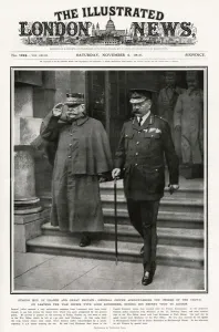 Steps Prints: Lord Kitchener walking down steps