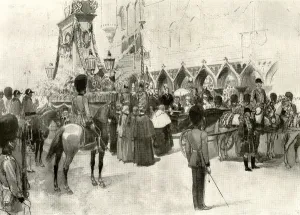 Majesty Prints: The Lord Mayor Presenting the Pearl Sword to Her Majesty