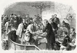 Westminster Prints: Lord Palmerston delivering the prizes at the South London Industrial Exhibition