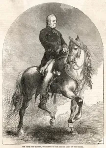 1854 Prints: Lord Raglan (On Horse)