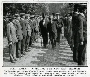 Roberts Prints: Lord Roberts inspecting City of London recruits, WW1