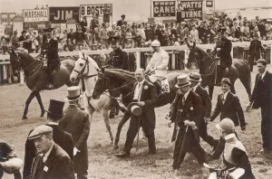 Course Prints: Lord Rosebery leading his first Derby winner