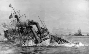 Course Prints: The loss of HMS Victoria the flagship after being rammed by