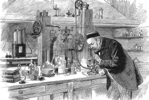 Cattle Prints: Louis Pasteur in his laboratory