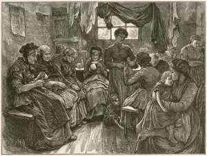 Elderly Prints: Low lodging house, St. Giles, London