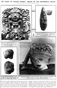 Finds Prints: Lubaantun archaeology - mysterious Maya relics, 1924