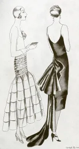 Evening Prints: Lucien Lelong evening dresses