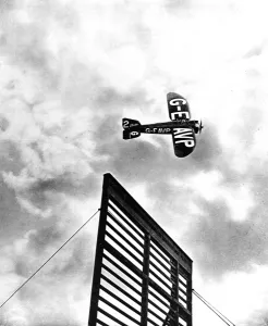 Aerial Prints: Lucifer Monoplane in the Aerial Derby Handicap, 1922