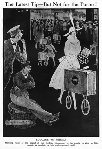 Luggage Prints: Luggage on Wheels