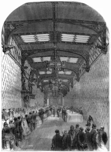 13th Prints: Luncheon in the Talbot Gallery at Alton Towers, 1860